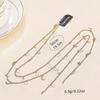 Vintage Hair Chain Gold Color Tassel Barrettes For Women and Girls Braided Headband  Party