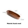 Walnut Wood Boat Shaped Bowl Premium Dry Fruit Plate Sushi Plate Nut Box Tea Refreshment Tray Fruit Plate Wooden Salad Bowl