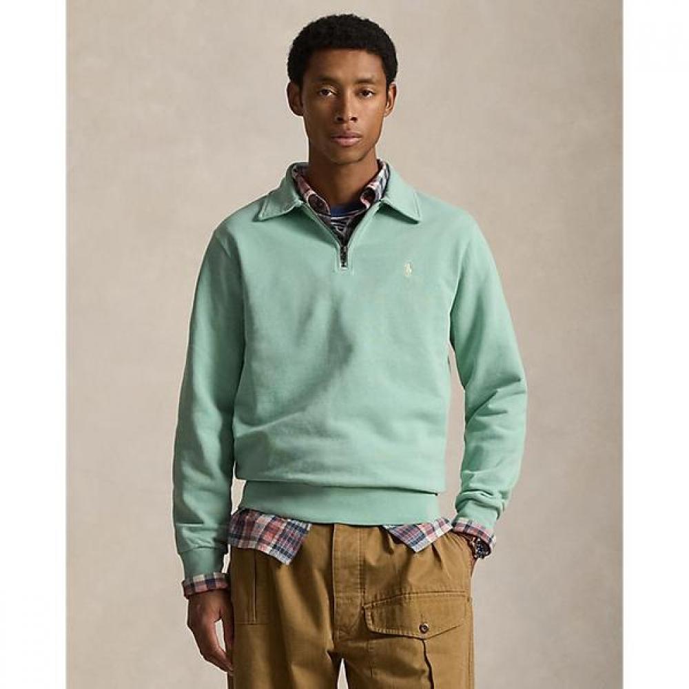 Polo Ralph Lauren Men S Quarter Zip SweatShirt Loopback Fleece Mnpokni1682518230 M