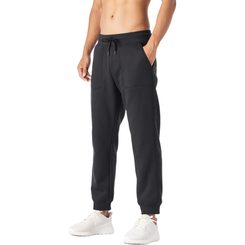 

DECATHLON Comfortable and Versatile Warm Knit Sweatpants Men s Black XL чёрный