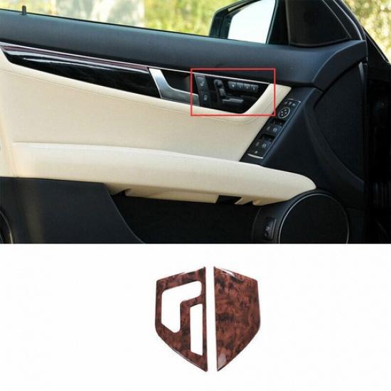 Agate Wood Grain Dashboard trument Cover Strip Trim For Benz C-Class 2007-14