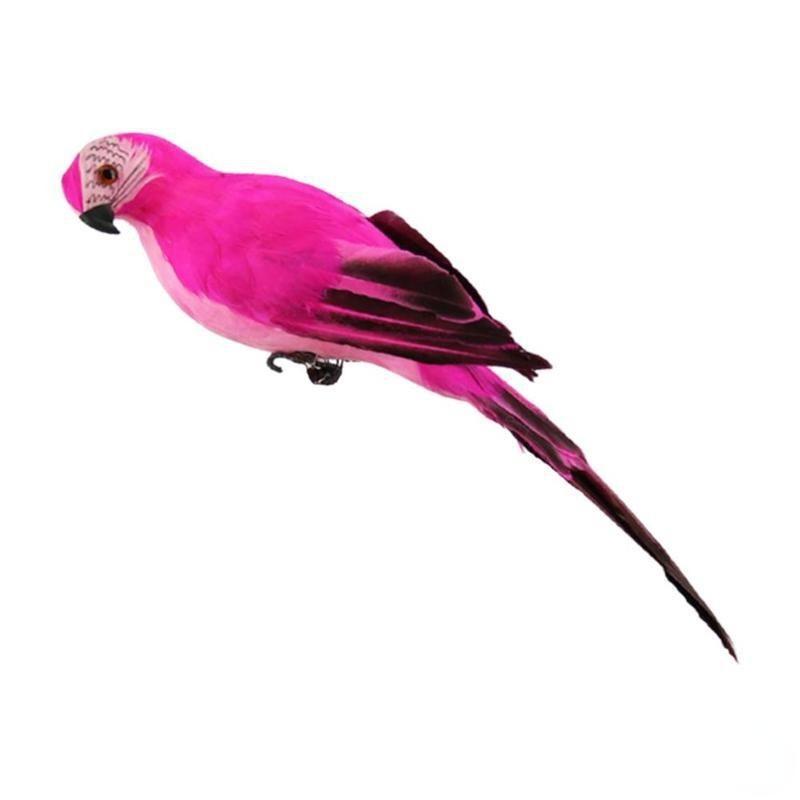 Simulation Parrot Garden Ornaments Creative Feather Lawn Figurine Ornament Animal Bird Outdoor Garden Party Prop Decoration Miniature