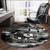Football Club Print Round Rug, Washable Floor Carpet, For Entryway Dorm Laundry Room Office Study, Home Decor Birthday Christmas Gift