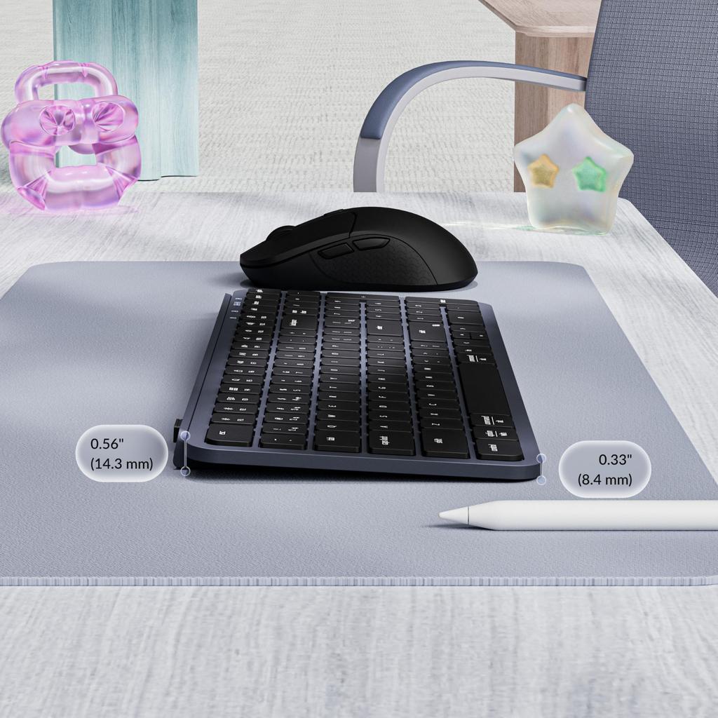 Keychron B2 Pro Ultra-Slim 96% Bluetooth2.4GHz Wireless Keyboard (with Numeric Keypad), JIS Layout, No Kana Printing, ZMK Launcher Compatible,