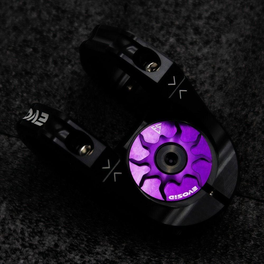 Ultralight 28.6mm Bicycle Headset Top Cap CNC Aluminium Alloy Fork Head Tube Cover Multicolor with Screw Cycling Accessories