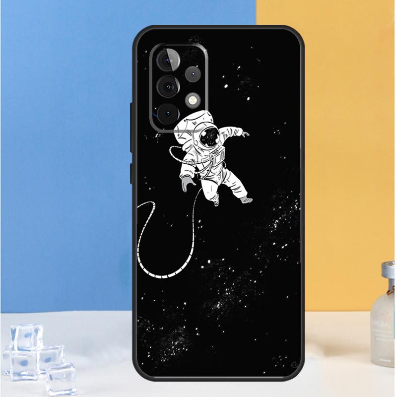 Aesthetic Space Moon Astronaut For Samsung Galaxy A54 A34 A14 A13 A33 A53 A36 A05 A06 A16 A32 A52 A55 A35 A15 A56 A26 Case