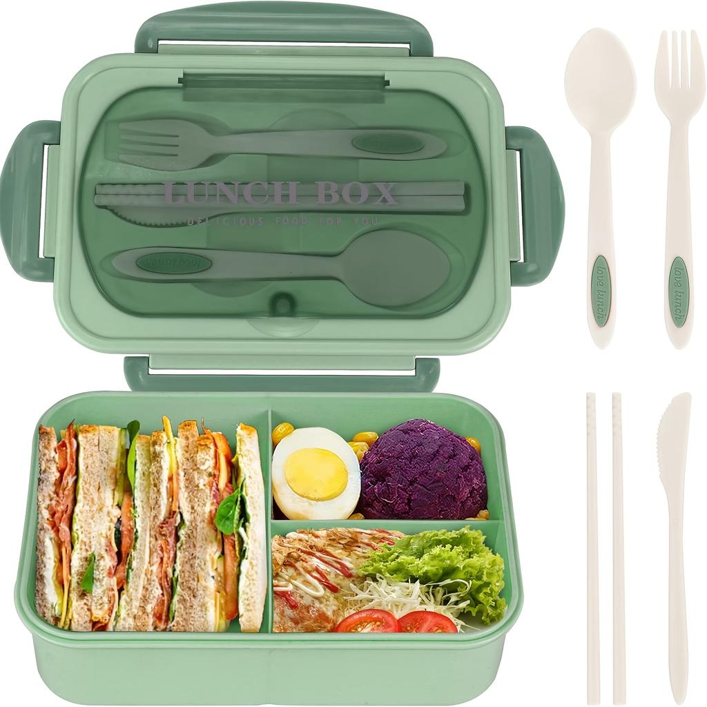 1pc Insulated Lunch Box, Bento Box for Students, Portable Sealed Compartment Lunch Container for Microwave,back to school