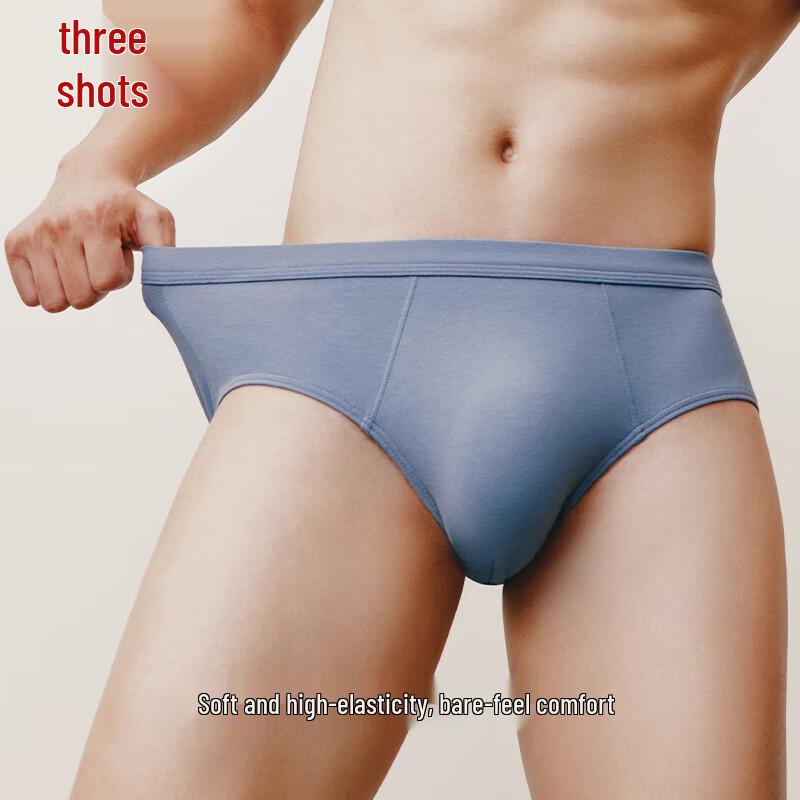 Sanqiang Men's Pure Cotton Antibacterial Briefs (3-Pack)