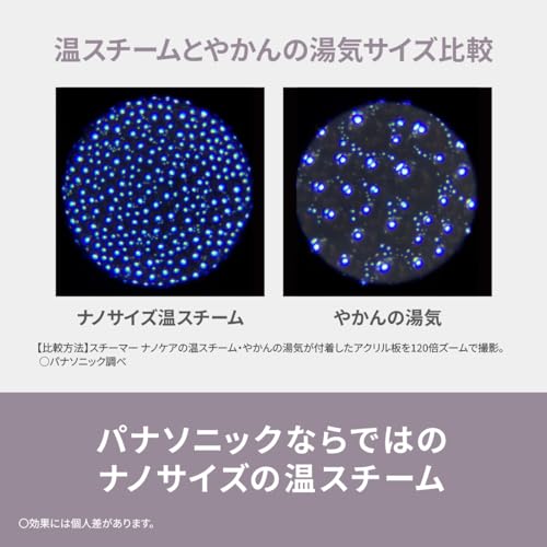 Panasonic NanoCare Compact Steamer, Creamy Finish, EH-SA3D-C