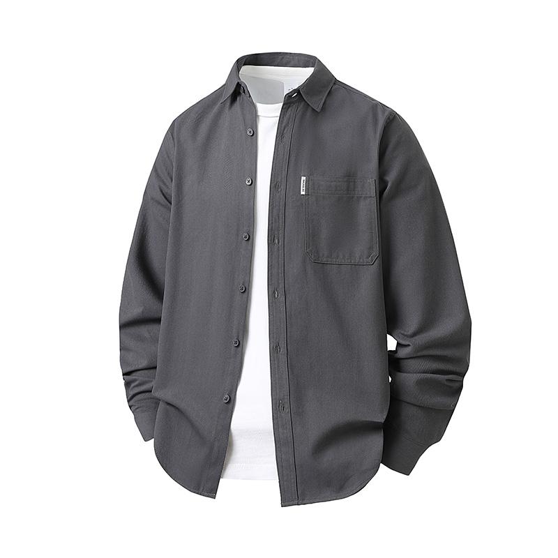 Men's Long Sleeved Shirt Korean Casual Loose Shirt Men's Coat