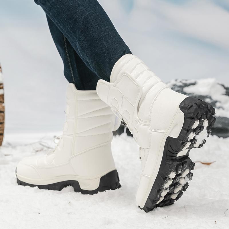 Women/Men's Snow Boots Mens Winter Boots Retro Combat Boots Anti Slip Wear-resistant Outdoor Boots Outdoor Waterproof Boots