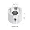 uxcell Aluminum Potentiometer Inner Diameter x Outer Diameter x Universal Control Knobs for Straight Line Silver 4-Pack Knobs, 1/4-inch (6mm) 5/8-inch