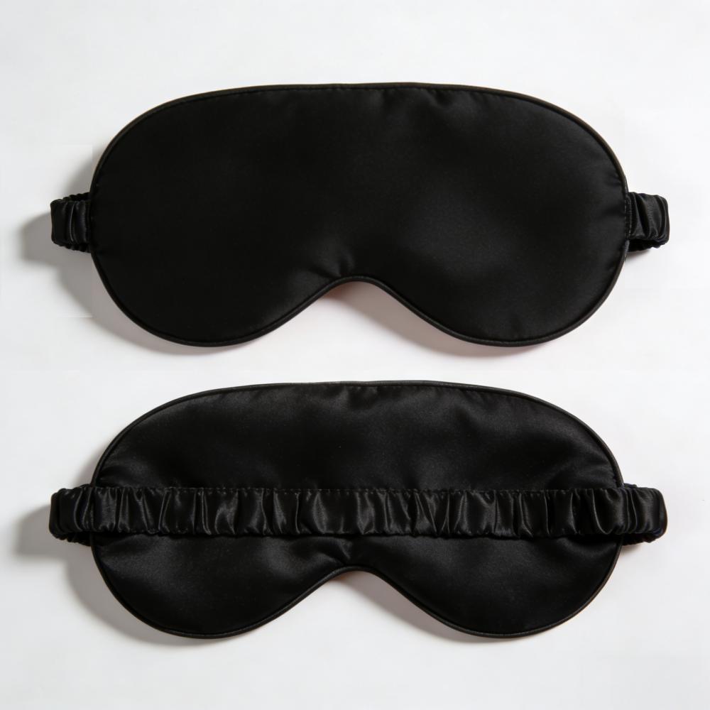 1/2pcs Silk Sleep Masks Double-Sided Breathable Eye Covers for Nighttime Travel Flights Naps Comfortable Blackout Eye Mask Set