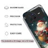 Merry Christmas Santa Claus Pattern Tempered Glass Phone Case for OPPO Reno 13 F 12 11 10 Pro Plus Find X8 X3 Lite A94 A58 Cover