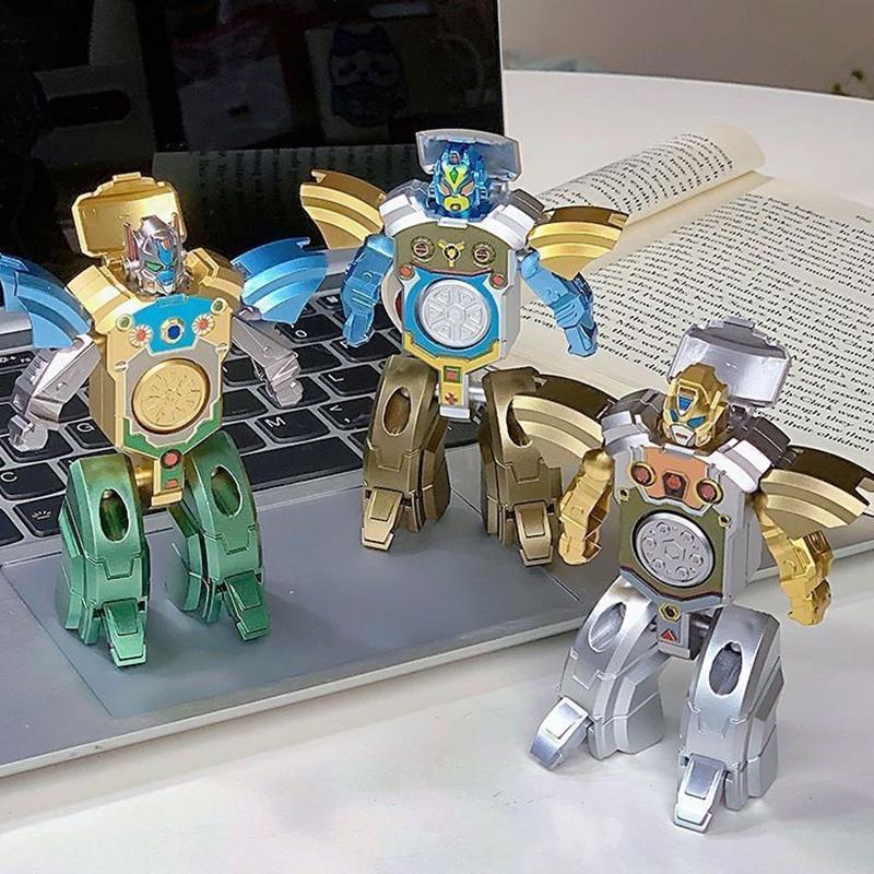 Creative Finger Gyroscope Deformation Robot Decompression Fingertip Gyroscope Children'S Small Toy Happy Decompression