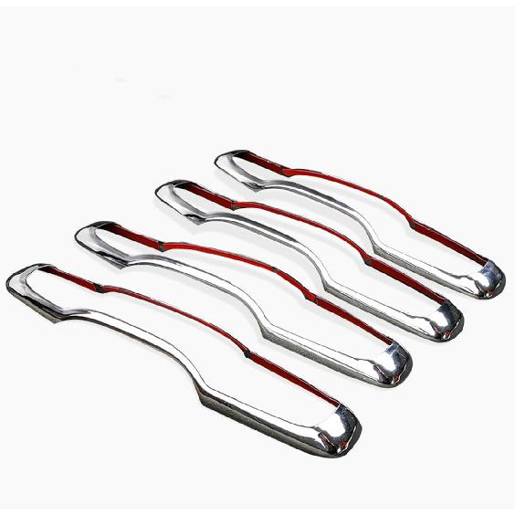 4Pcs Chrome Exterior Side Door Handle Frame Cover Ring Trim for XC60 2018-2022,for XC90 2016-2022,for Volvo S90 2017-2022, for V90 2017-2021
