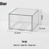 Transparenter Acryl-Schreibtisch-Schubladenorganizer - Staubdichte Schreibwaren-Aufbewahrungsbox mit freien Kombinationsmöglichkeiten