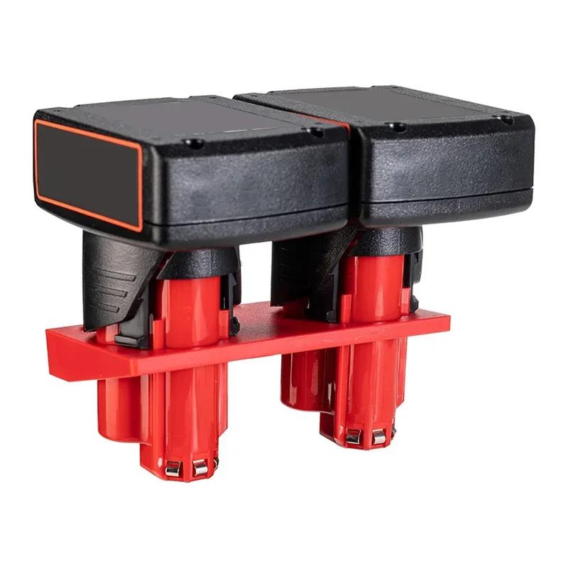12V 10.8V Li-ion Battery Holder Storage Fixed Bracket Installation Base Display Rack Buckle For Milwaukee M&12 Li-ion Battery