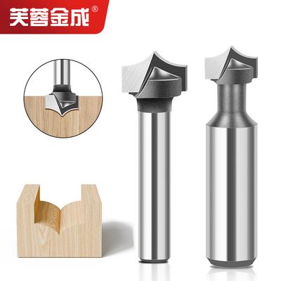 6 Handle 12 Handle Woodworking Pointed Nozzle Carving Knife Trimming Machine Line Knife, Inverted Arc Knife, Rounded Corner Cutter Milling Cutter