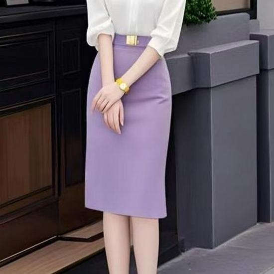

Salt-Style Spring 2026 Women s Professional Two-Piece Set: Chic Shirt and Skirt L (Recommended 105–114 lbs)