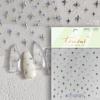 1 piece  5D silver nail stickers metal mini star nail art stickers high quality exquisite decals self-adhesive nail art stickers