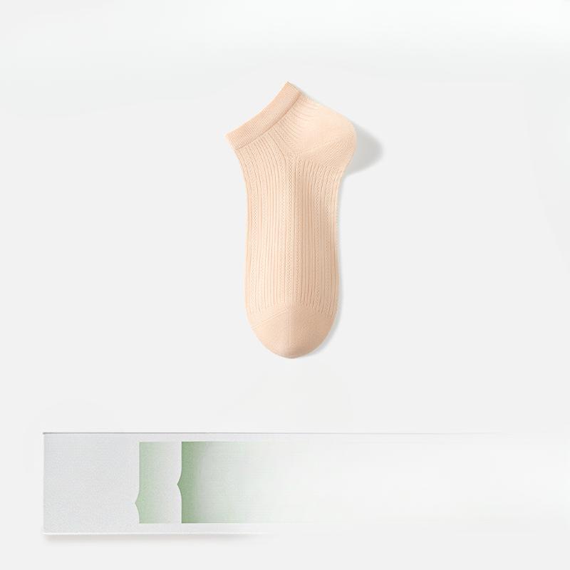 Female Summer Thin Style Cool Feeling Absorbs Sweat Breathable Short Boat Socks