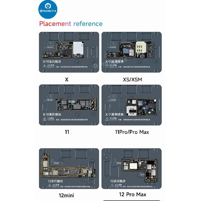 XINZHIZAO L2023 Heating Platform Layering Lamination Tin Planting Lattice iP X-15PM A8-16 CPU FACE ID Motherboard Separation