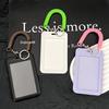 In-Style Minimalist Keychain Card Holder - Fits ID, Bus, Campus, Access, Employee Cards with Transparent Design