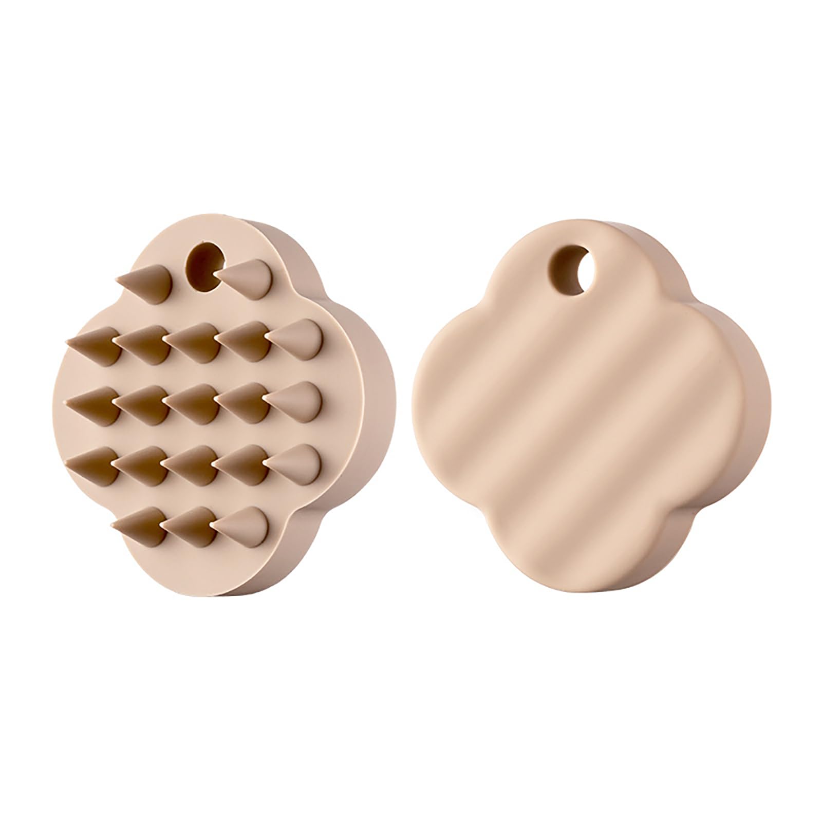 

Scalp Massage Shampoo Brush, Ergonomically Designed to Promote Blood Circulation, Includes Storage Bag (Greige)