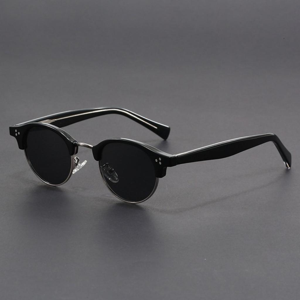 Retro shades fashion glasses for Men Women Brand Design Semi Rimless Classic Eye shades trendy accessory