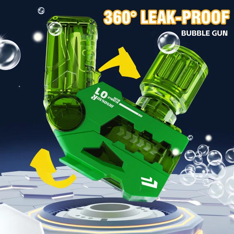Automatic Bubble Gun Electric Shark Space Children Toy Dinosaur Bubbles Blower Machine for Kids Gifts Outdoor Wedding Party Toys
