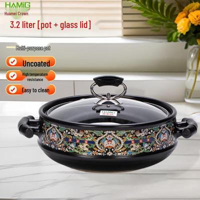 Pentola in Ceramica Smaltata ad Alta Temperatura Huameiguan da 3,2 L