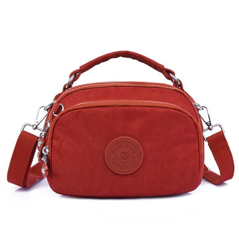 Large Capacity Middle Aged Mom Bag Nylon Small Square Bag Light Weight Ladies Messenger Bag Female