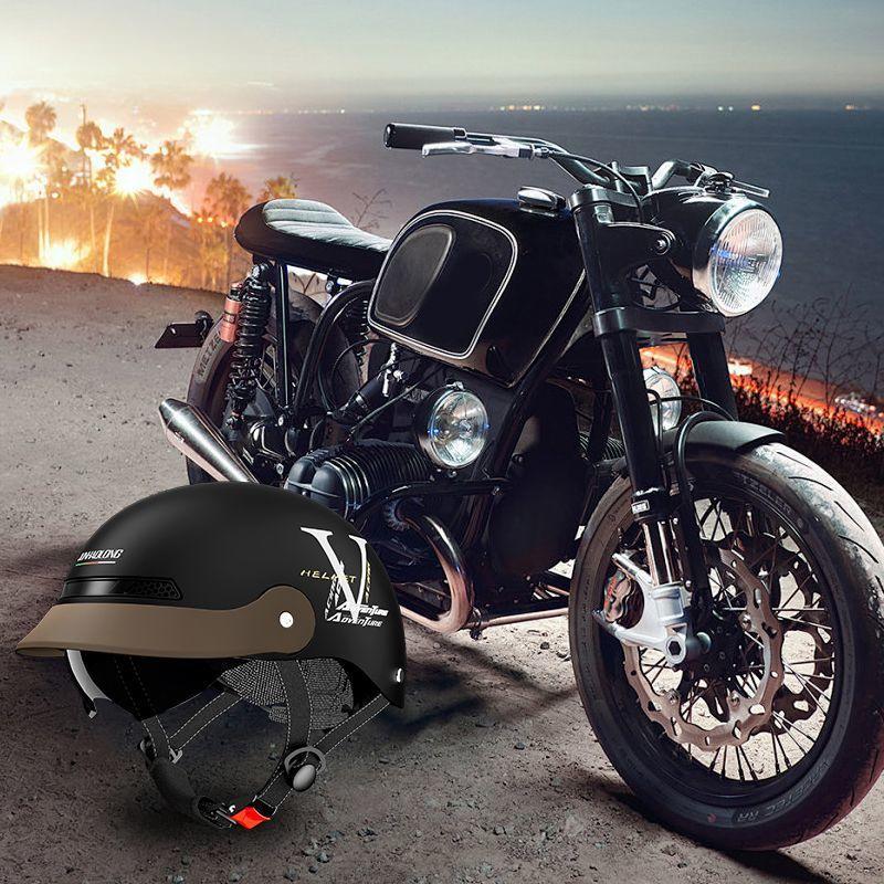 Electric Car Helmet Men and Women Summer Sun Protection Half Helmet Electric Car Women Four Seasons Universal Hood