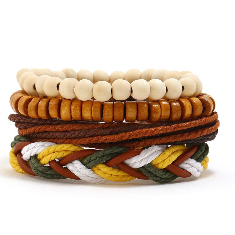 Blaues Auge Lederarmband Mehrschichtig Geflochtenes Seil Armband, Mode Persönlichkeit Hand Schmuck für Frauen Männer