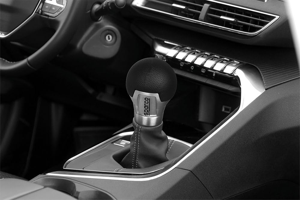 Shift Black Leather x SPARCO-CORSA Knob, Metal, SPG101_J