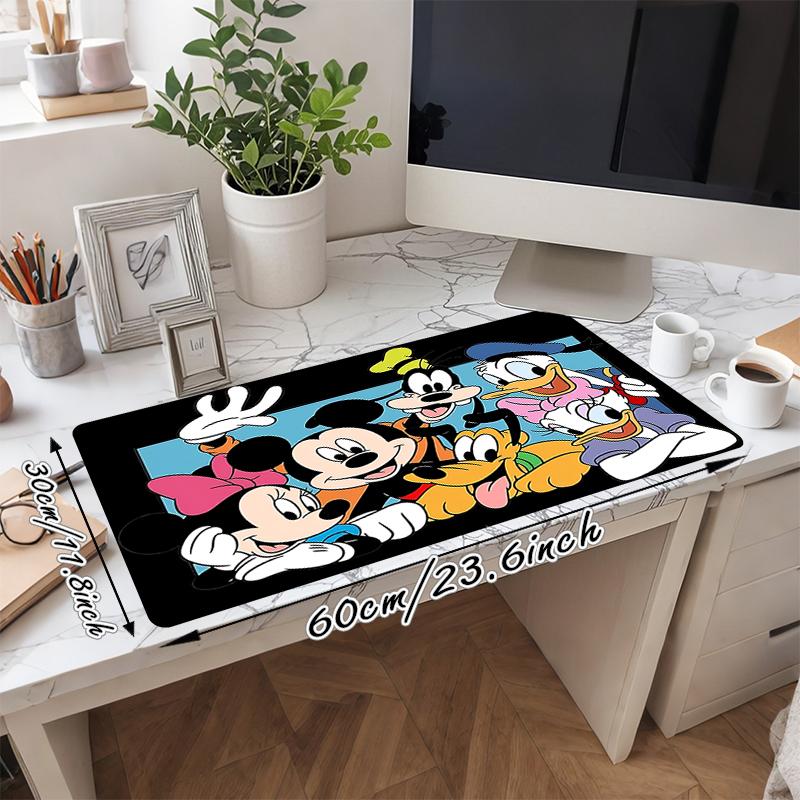 1Pc Mickey Mouse Friends Gaming Mouse Pad Keyboard Desk Mat Non-slip Rubber Lock Edge Waterproof Computer Mousepad for Office Home Decor Y1509