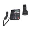 Kabelgebundenes Telefon und Schnurloses Mobilteil Heim-Digitaltelefonsystem Vollduplex Freisprechen Rückrufbeleuchtetes Großes Display