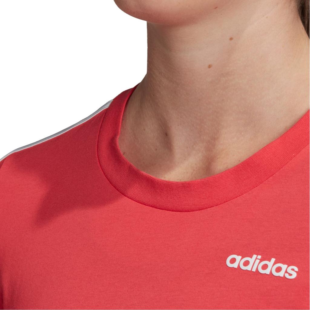 Adidas T Shirts Women's Pink Crew Neck Moderate Straight Fit FM6431
