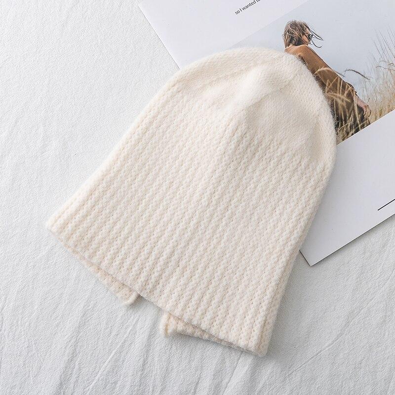 New Women Hat Kpop Style Autumn And Winter Hat Soft Beanie Hats For Women Leisure Back Split Teens Ponytail Kni… More
