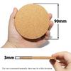 10pcs Natural Cork Coasters Round Wood Mats Durable Non Slip Tea Coffee Cup Drink Holder for Table Decoration DIY Home Supplies