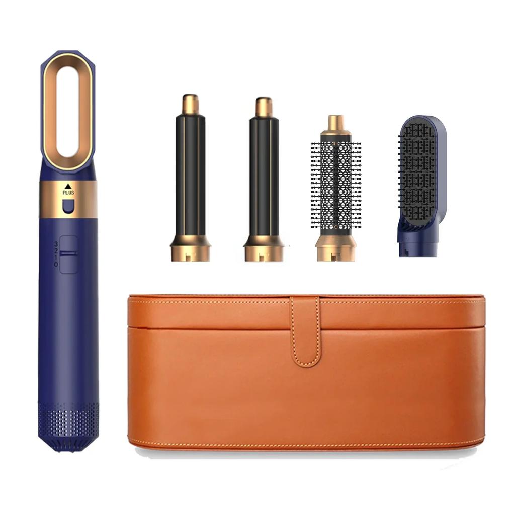 5 In 1 Hair Dryer And Hot Air Comb Brush With Curling Iron Hair Straightener For Fast Drying Curling Straightening And Styling