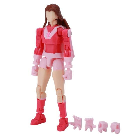 3D Printed Action Figure with Accessories Posable Cartoon Character Model Movable Joints Figure Decoration Collectible Gift for Animation Lovers