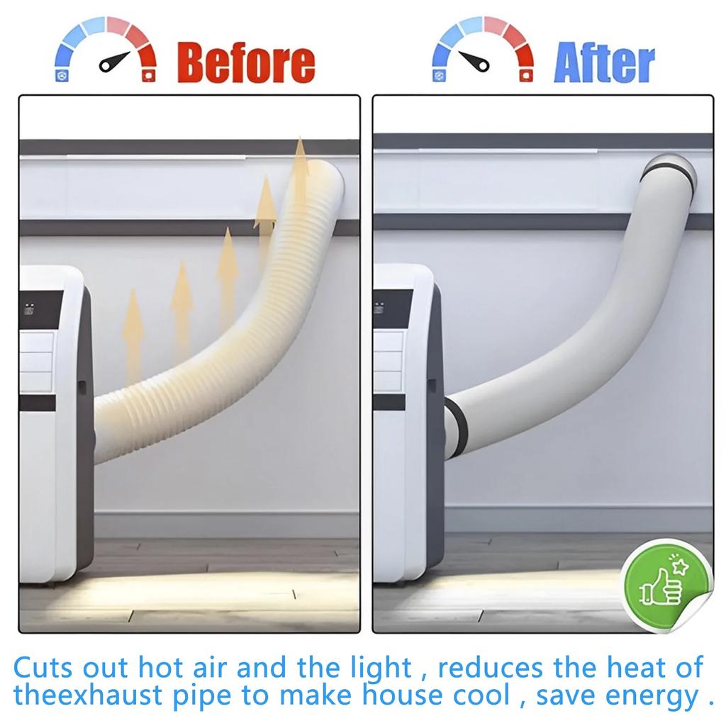 Universal Air Conditioner Hose Cover Exhaust Pipe Protection Cover Waterproof Dustproof Heat Insulation Wrap Portable