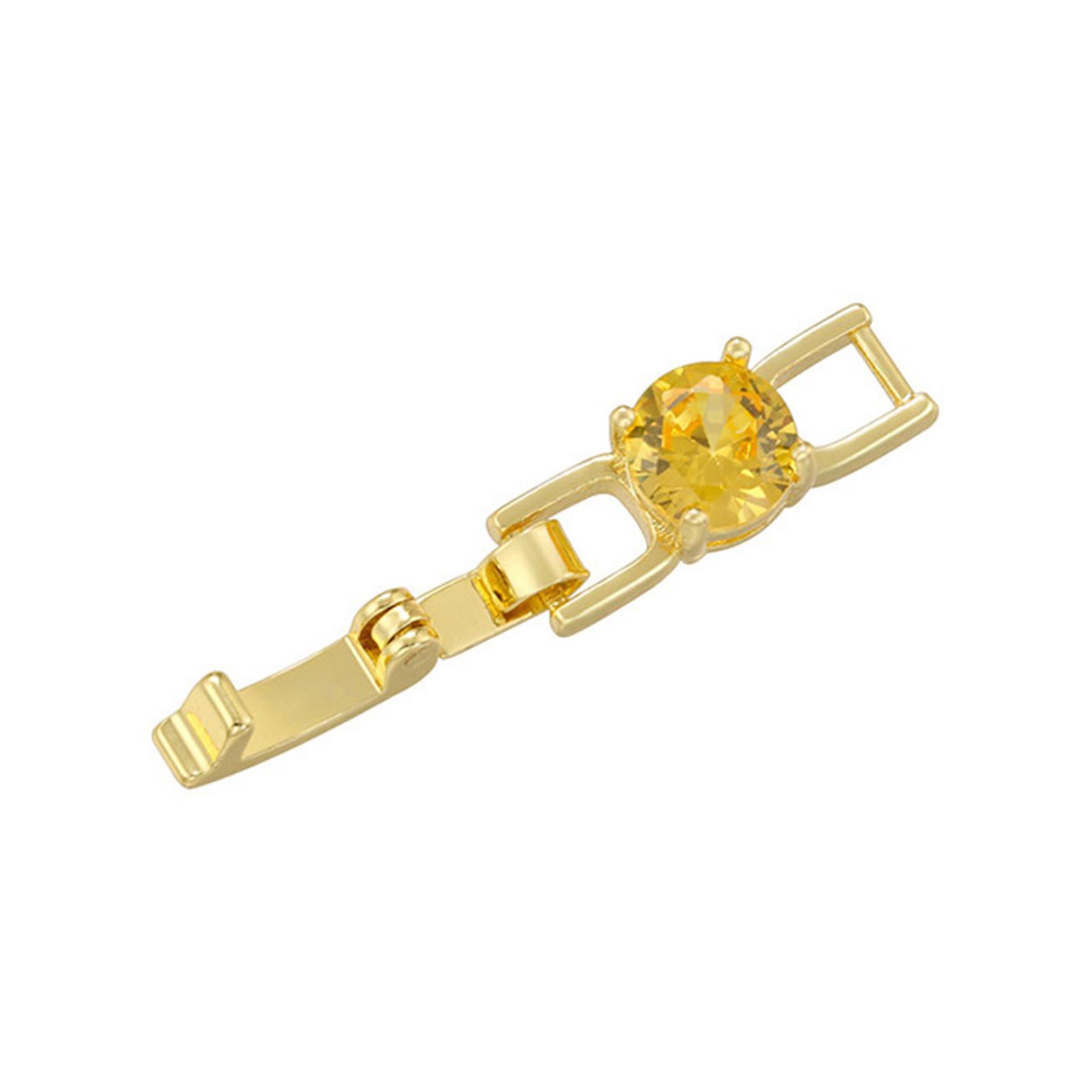 

Елегантні золоті застібки-подовжувачі з відворотом, вишукані золоті застібки для ювелірних виробів з цирконієм, аксесуари для виготовлення браслетів та намист 54 золотий