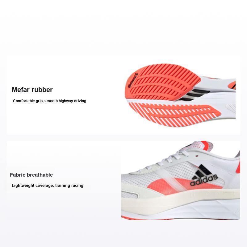 adidas Adizero Boston 10 Solar Red Pánské tenisky Bílá Cloud-White Core-Black FY4079