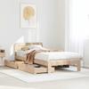 VidaXL Bed Frames Without Mattress 90x200 Cm Solid Pine Wood, Bedroom Furniture, Bed Base, Wooden Bed, Bed, Bed 3309836