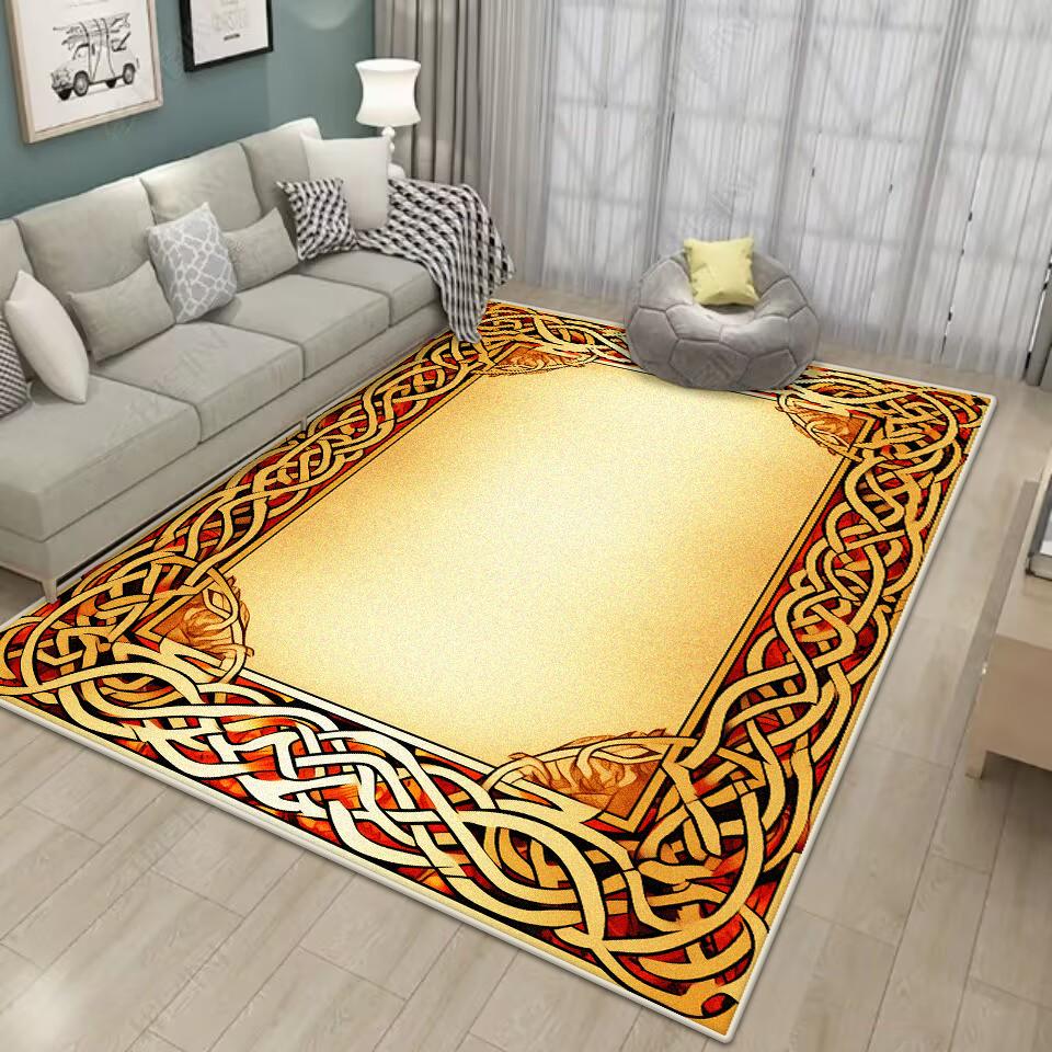 Luxusní Zlatý KOBEREČ PRO OBÝVACÍ POKOJ Pratelný Domácí Dekorace Luxusní Moderní Koberce do Velké Místnosti Protiskluzový Koberec do Obývacího Pokoje Podložka pod Konferenční Stolky