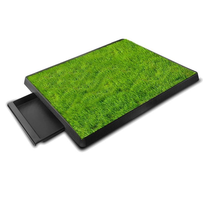 Dog Grass Toilet with Pee Pad Washable Dog Grass Pad Reusable Odor-Control for Pet Training Easy-Clean Pee Pads Non-Slip Mats