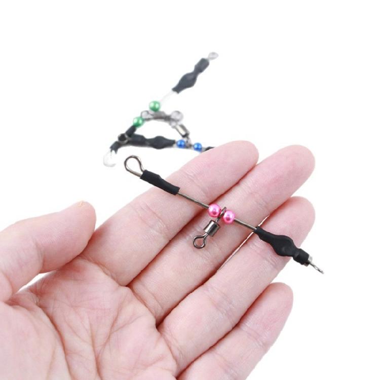 Bearing Swivels Connector Fast Hook for Anglers Easy to Use Fishing Tackle Accessories Fishing Connectors with Beads